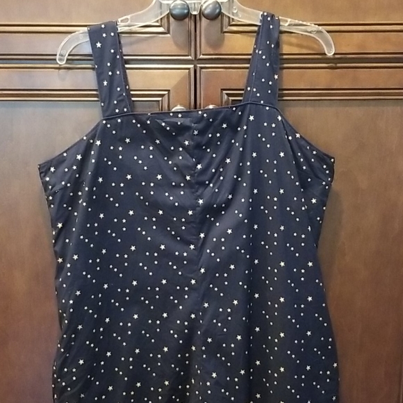 Zest Is Everything Cropped Jumpsuit XL L Stars - Picture 2 of 7
